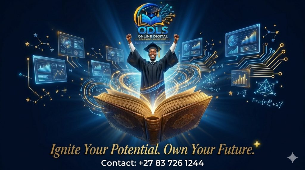 ODLS Digital Learning Solutions — Student graduating from online education, Mitchell's Plain Cape Town.