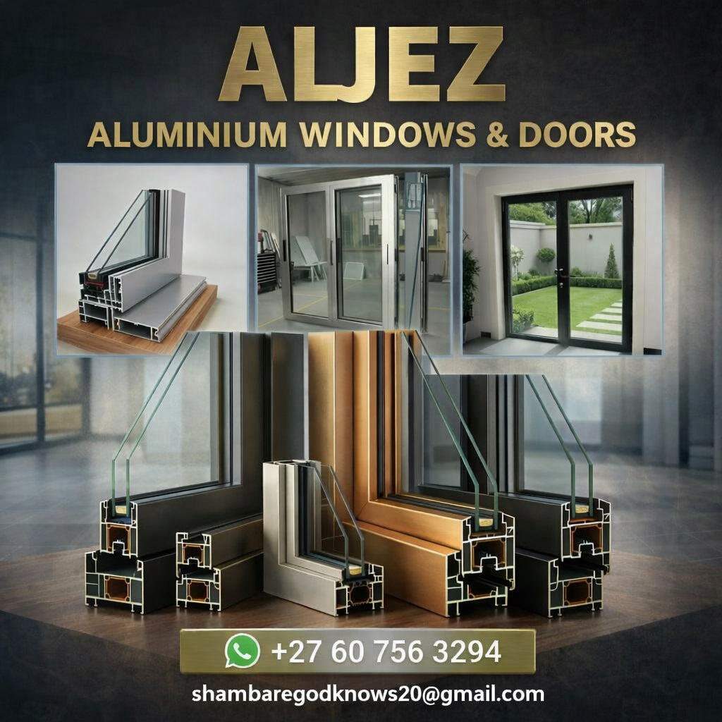Aljez Aluminium Windows & Doors — Premium Aluminium Solutions in Durban Premium aluminium window and door profiles by Aljez Aluminium Windows & Doors, Durban