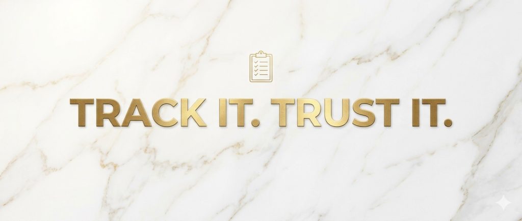 track it, trust it.